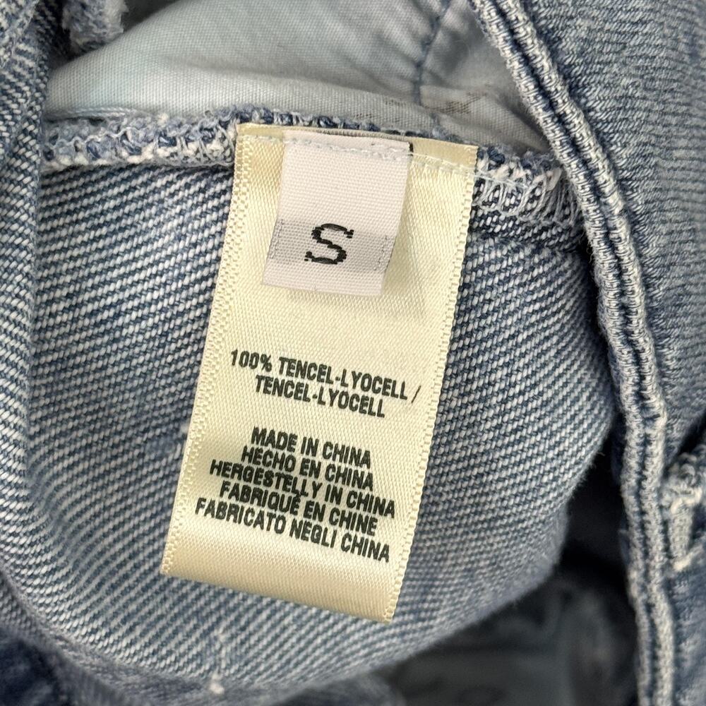 Cloth & Stone Jeans Womens Small Distressed Straight Tencel Lyocell Light Wash - Picture 7 of 11